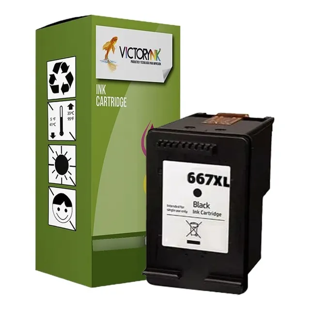 Cartucho Tinta 667 Xl Generico Negro 3ym80al