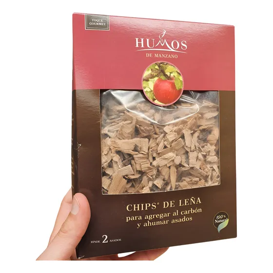Astillas Chips Manzano Madera Saborizar Ahumar Carnes Asados