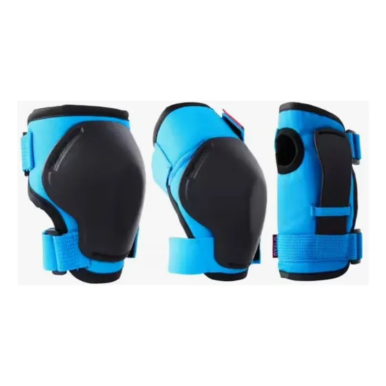 Set Protecciones Niños Skate Patines Bicicleta Oxelo Set100 Azul