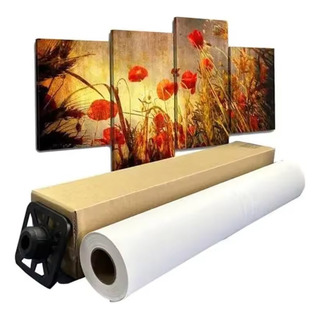 Rollo Tela Canvas Poliester E.solv, Uv, Latex, Etc. 1.52x30m Rollo Tela Canvas Poliester E.solv, Uv, Latex, Etc. 1.52x30m