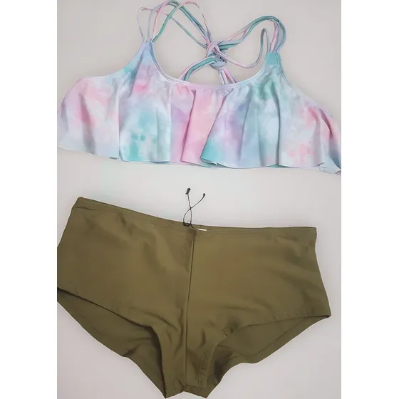 Malla Dama,dos Piezas:top Y Shorts. T.l Y M. Mb Licra.