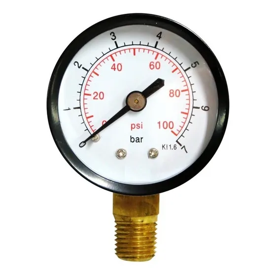 Manometro Agua 100 Psi, 7 Bar 1/4 '' Charger Mayor Detal Tc.
