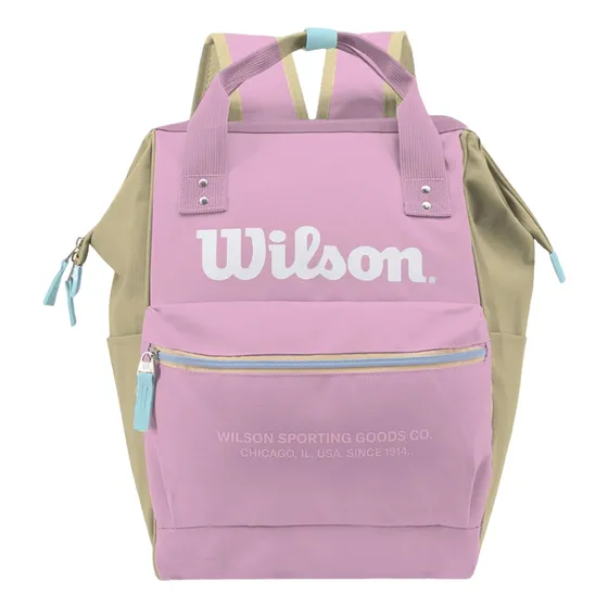 Mochila Cartera Boca de Pez Wilson Urbana Reforzada Gimnasio Viaje Color Rosa
