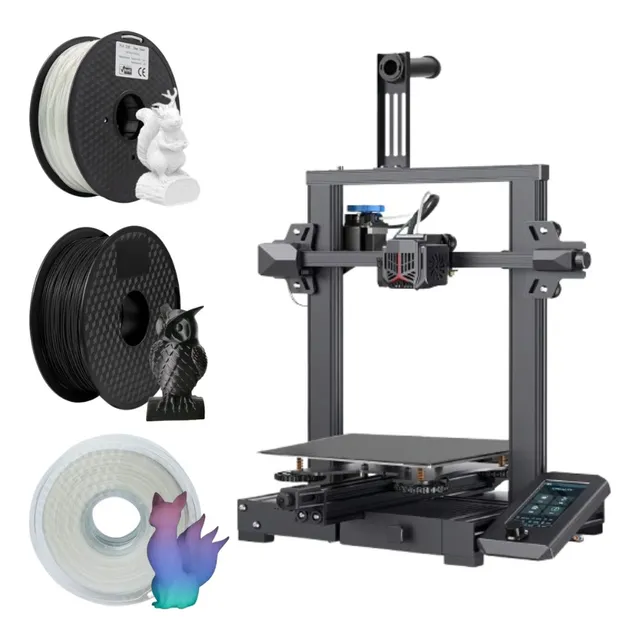 Kit Impresora Ender 3v2 Neo Y 3 Filamentos Pla1.75mm Hello3d