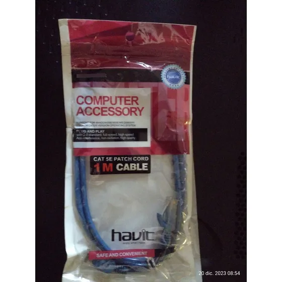 Cable Patch Cord De 1 Metro Cat5e Utp Rj-45 Marca Havit 