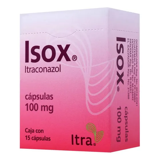Isox Cápsula 100 Mg, 15 Cápsulas