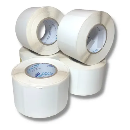 40 Rolos Etiqueta 40x40 Térmica Para Balanças Prix Uno 4 Cor Branco