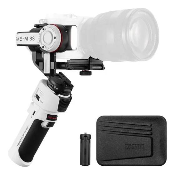 Estabilizador Gimbal Zhiyun Crane-m3 S Portátil Para Câmeras Cor Branco-Preto