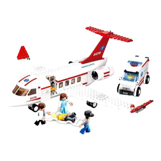 Avião Airbus De Montar +7 Bonecos E 3 Carrinhos - 463 Peças Avião Airbus De Montar +7 Bonecos E 3 Carrinhos - 463 Peças