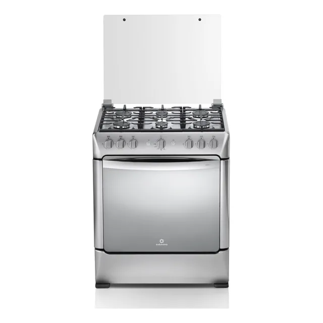 Cocina Indurama Parma Zafiro Croma 6 Quemadores Color Silver