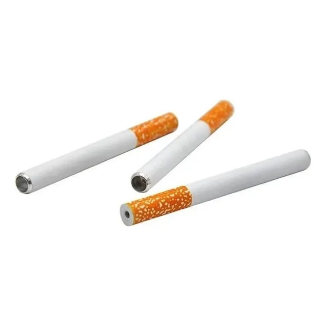 2 X Pipa Recta Metal One-hitter