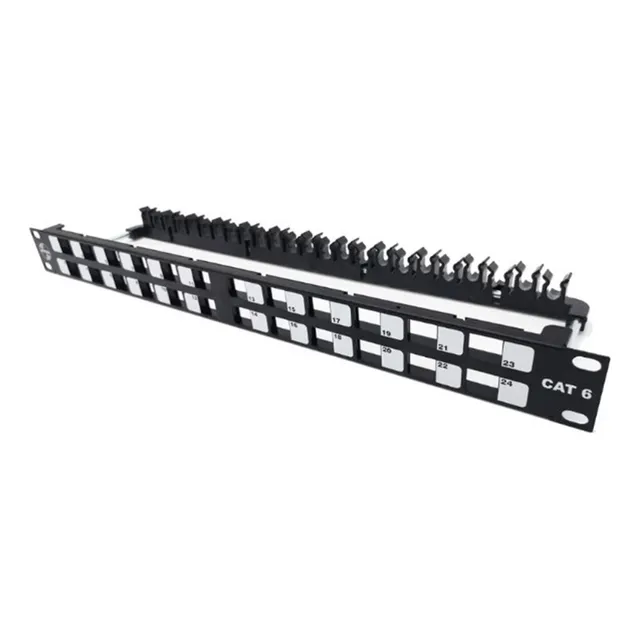 Patch Panel Satra P/jack Angular Cat6 24ptos 102082401 Negro