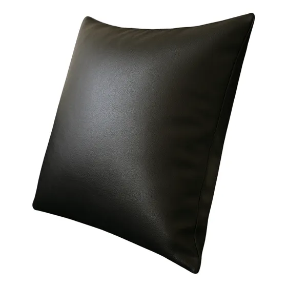 6 Capas Para Almofada Impermeável Preta 50  X 50cm Com Zíper