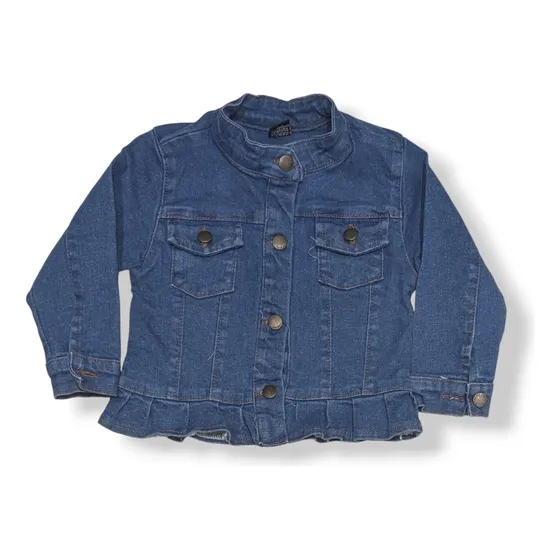 Campera Beba Jean Elastizado C Volados Moda Guimel Kids