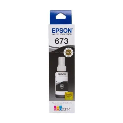 Recambio de tinta 673 para Epson L800/L805/L810/L850/L1800/Ecotank Black Ink