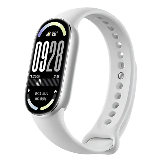 Smartwatch Mi Band 10 Esportiva da Xiaomi com Tela AMOLED 1.72" Prateado