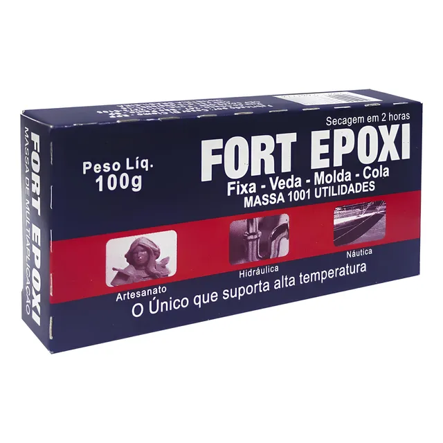 Massa De Multiaplicação Cola Tudo Utilidades Fort Epoxi 100g