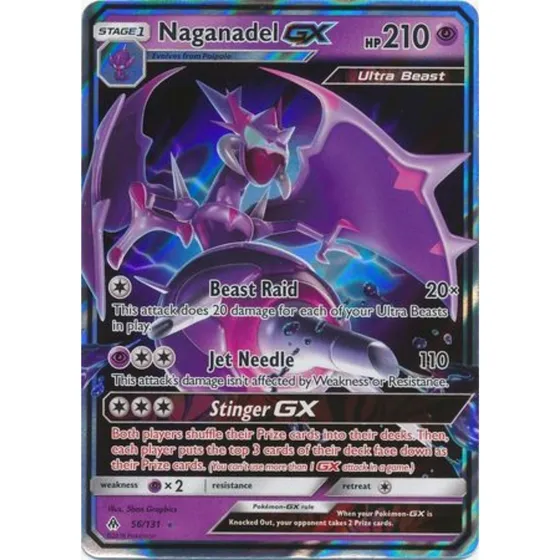 Naganadel Gx - 56/131 - Ultra Rare Pokemon Tcg