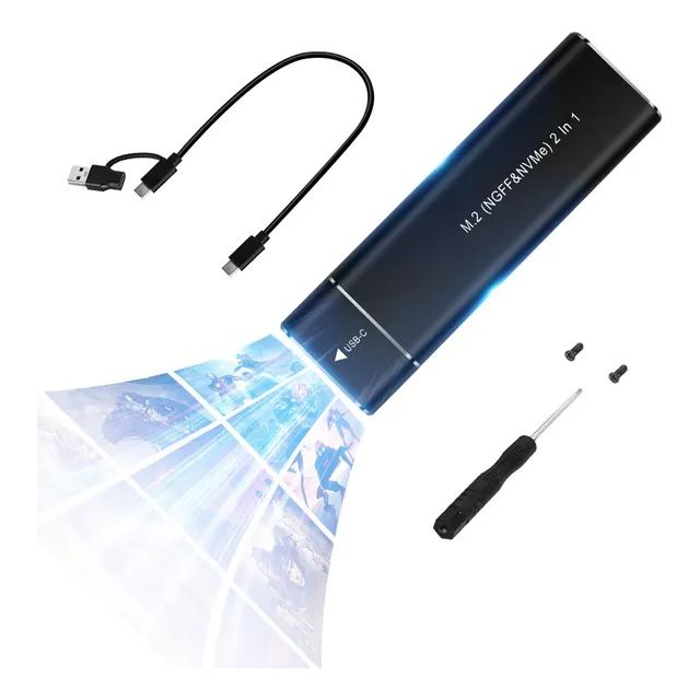 Case Gabinete Disco Duro Ssd M.2 Nvme Ngffssd Tipo C Usb 3.2