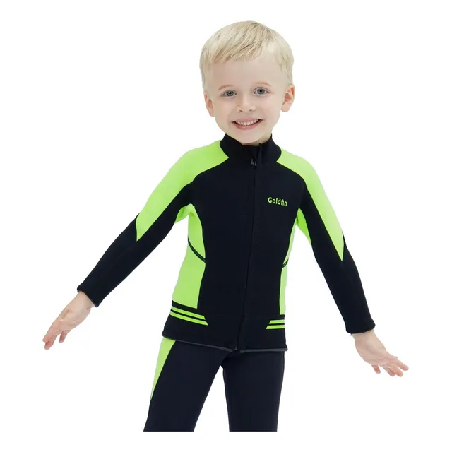 Chaqueta Traje Neopreno Para Niño 2mm Tops Manga Larga Buceo