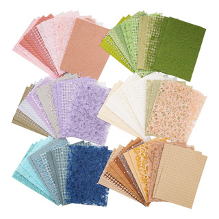 Juego Surtido De 96 Hojas De Papel Texturizado Para Álbumes Juego Surtido De 96 Hojas De Papel Texturizado Para Álbumes