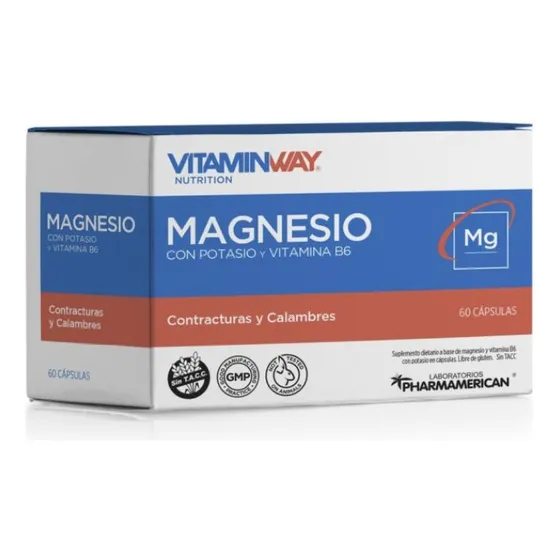 Magnesio Con Potasio Y Vitamina B6 Vitamin Way X 60 Capsulas