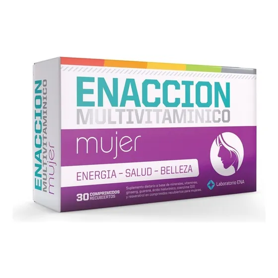 Multivitaminico Enaccion Mujer X 30 Comprimidos Sabor no aplica