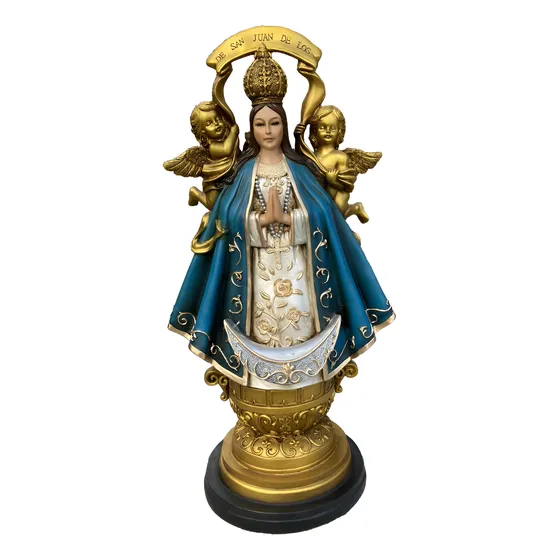 Virgen De San Juan De Los Lagos 60 Cm Ojos De Cristal