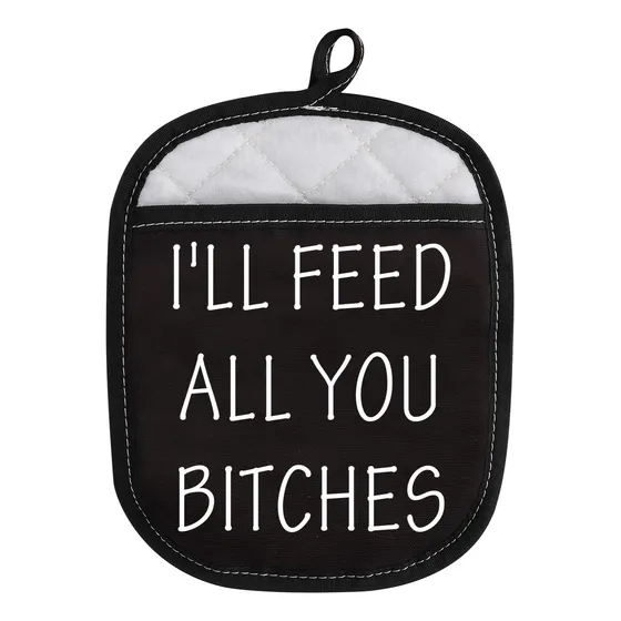 Divertida Almohadilla Para Horno Bolsillo Baker I'll Feed