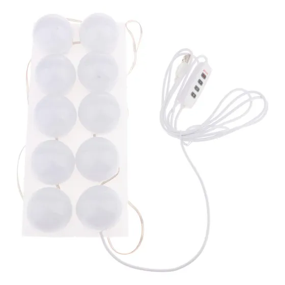Luces Espejo Tocador 10 Bombillas 45x45x49mm