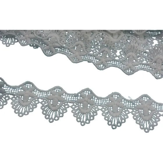Renda Guipir Biquinho Flor Coc11926 Branco Off