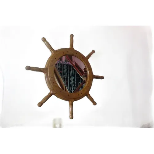 Espejo Decorativo 83 Cm. Timon De Madera. Nuevo D