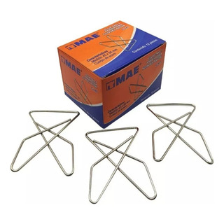 Clip Mariposa Mae Niquelado 5 Cajas De 12 Piezas C/u No. 1 Clip Mariposa Mae Niquelado 5 Cajas De 12 Piezas C/u No. 1