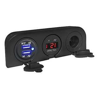 Lc Enchufe De Encendedor De Cigarrillos 3 En 1 12/24v Con Lc Enchufe De Encendedor De Cigarrillos 3 En 1 12/24v Con