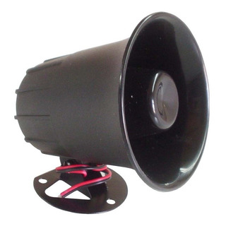 Bocina Sirena Electrónica Un Tono Tipo Alarma Negra Bo028 Bocina Sirena Electrónica Un Tono Tipo Alarma Negra Bo028