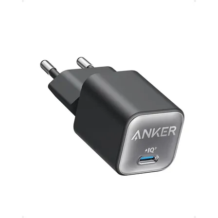 Anker Cargador Nano Gan Usb C 30 W Carga Súper Rápida Y Protegida Negro
