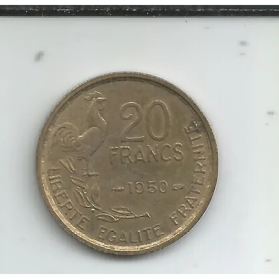 M 163 Francia  Moneda 20 Francos 1950