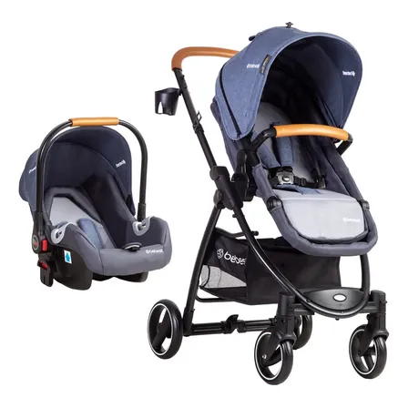 Coche De Paseo Travel System Bebesit Fenix Azul Negro