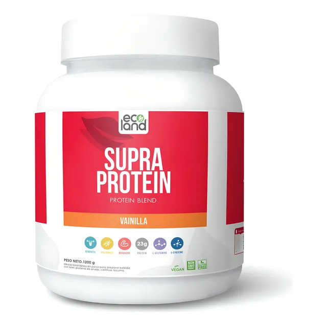 Supra Protein 1.2kg Ecoland Sabor Vainilla