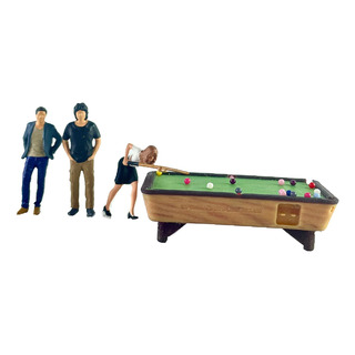 Juego De Figuras De Billar En Miniatura, Escala 1:64, Modelo Juego De Figuras De Billar En Miniatura, Escala 1:64, Modelo