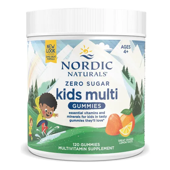 Multivitamínico Nordic Naturals Zero Sugar Kids 4+ 120 Gomit