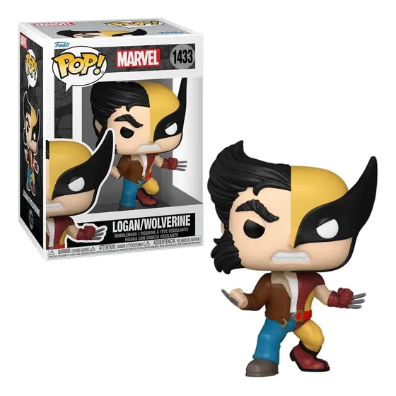 ¡Funko Pop! muñeca Marvel Split - Logan/Wolverine