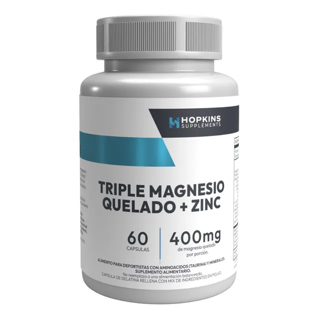 Triple Magnesio Quelado + Zinc Hopkins Supplements