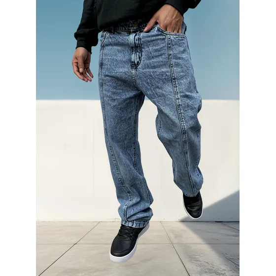 Pantalon Jeans Baggy Hombre Mendotty