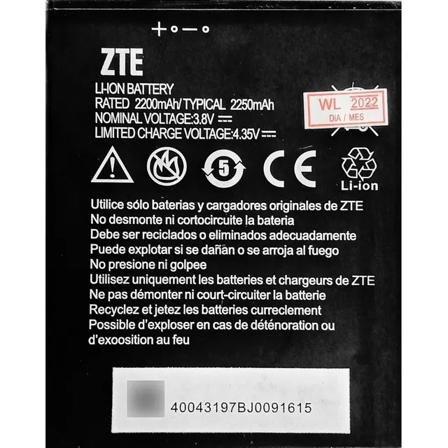 Bateria Zte Blade Z852 Cricket / Fanfare 3 Tienda Fisica