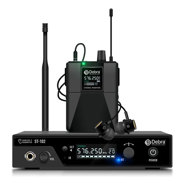 Sistema De Monitor Inalámbrico En Oído Iem Con Auriculares