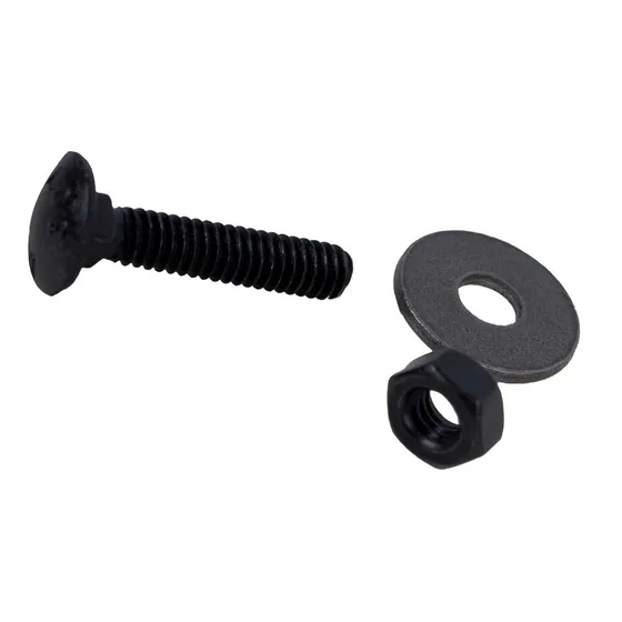 Pack Perno Coche 1/2x 3 Negro Tuerca Y Golilla (100 Un)