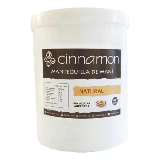 Mantequilla De Maní Sin Azúcar Agregada Por 1 Kilo