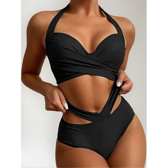 Vestido De Baño Bikini Mujer Playa Moda 2 Piezas Lenceria