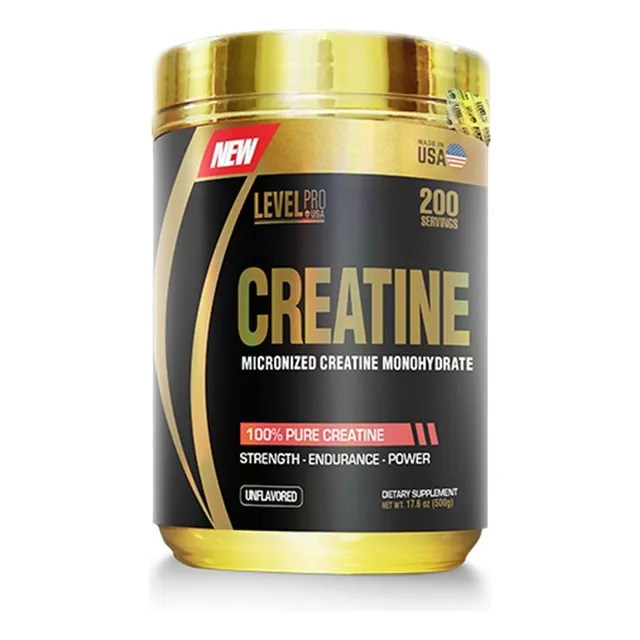 Creatina Monohidratada Level Pro 500g - Fisica Sabor Sin Sabor